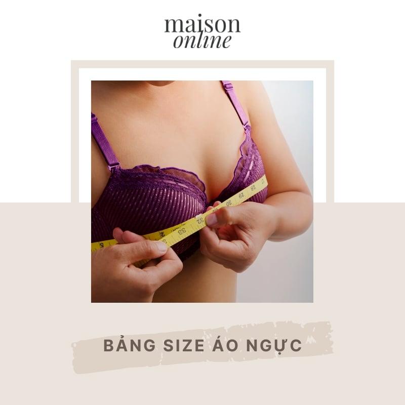 Bảng chuyển đổi size áo ngực quốc tế giúp dễ dàng tìm kích thước phù hợp